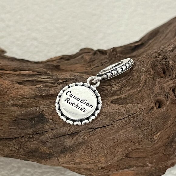 Pandora Canadian Rockies Mountain climbing S925 Silver Dangle Charm - Picture 4 of 5